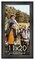 11x20 Wide Barnwood Picture Frame with UV-Resistant Acrylic & Acid Free Backing, Available in 6 Paint Finishes - Grey, Brown, White, and Black